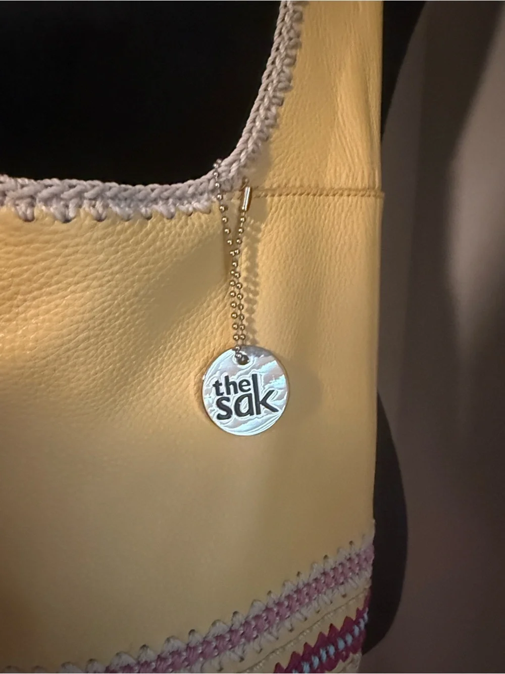 Yellow “The Sak” Hand Crocheted Shoulder Bag
